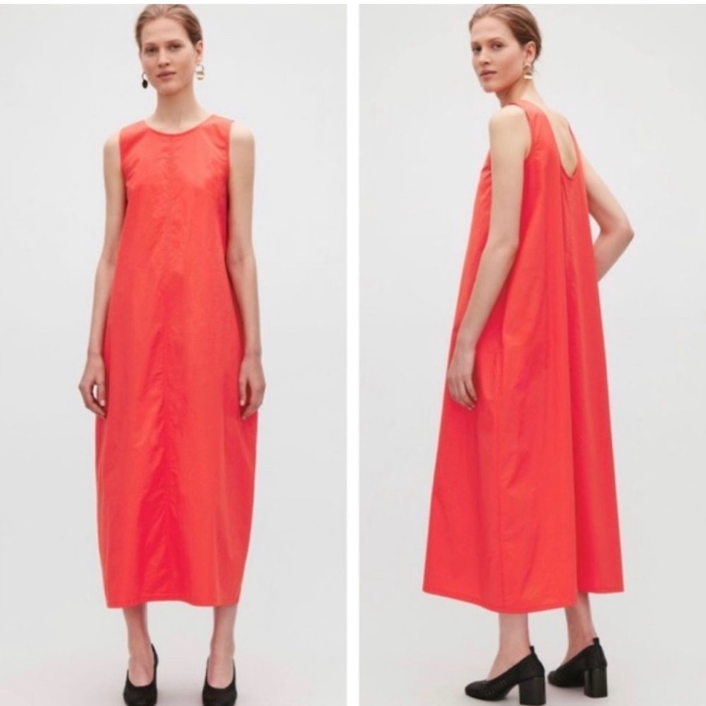 COS Coral-Red Maxi Dress
